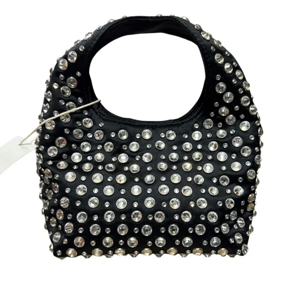 LOEFFLER RANDALL Kenzie Small Rhinestone Embellished Bucket Clutch